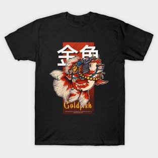 Japan Goldfish Samurai T-Shirt